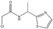 2-Chloro-N-(1-thiazol-2-yl-ethyl)-acetamide Structure