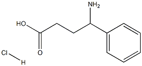 4-氨基-4-苯基丁酸盐酸盐 结构式