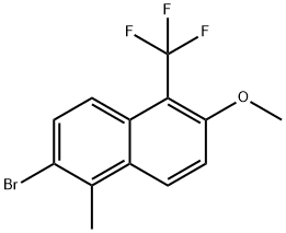 2-Bromo-6-methoxy-1-methyl-5-(trifluoromethyl)naphthalene