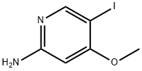 5-碘-4-甲氧基-2-氨基吡啶 结构式