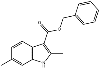 2,6-DIMETHYLINDOLE-3-BENZYL CARBOXYLATE 结构式