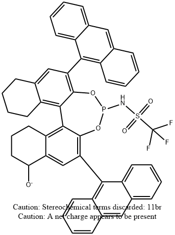 N-[(11bR)-2,6-di-9-anthracenyl-8,9,10,11,12,13,14,15-octahydro-8-oxidodinaphtho[2,1-d:1',2'-f][1,3,2]dioxaphosphepin-4-yl]-1,1,1-trifluoro-Methanesulfonamide|N-[(11BR)-2,6-双-9-蒽-8,9,10,11,12,13,14,15-八氢-8-氧联萘并[2,1-D:1',2'-F][1,3,2]二氧磷杂-4-基]-1,1,1-三氟甲磺酰胺