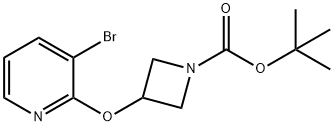 tert-Butyl 3-((3-bromopyridin-2-yl)oxy)azetidine-1-carboxylate Structure