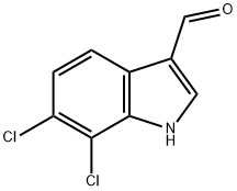 6,7-二氯吲哚-3-甲醛, 1227564-00-2, 结构式
