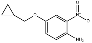 4-(cyclopropylmethoxy)-2-nitrobenzenamine, 122828-51-7, 结构式