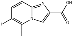 6-Iodo-5-methyl-imidazo[1,2-a]pyridine-2-carboxylic acid Struktur