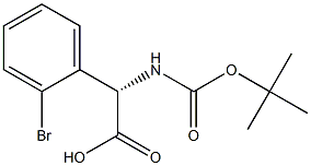 (S)-2-(2-Bromophenyl)-2-((tert-butoxycarbonyl)amino)acetic acid Structure