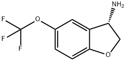 (3S)-5-(TRIFLUOROMETHOXY)-2,3-DIHYDROBENZO[B]FURAN-3-YLAMINE Structure