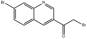 2-bromo-1-(7-bromoquinolin-3-yl)ethanone Structure