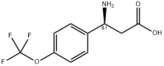 (3S)-3-AMINO-3-[4-(TRIFLUOROMETHOXY)PHENYL]PROPANOIC ACID Structure