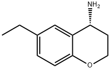 (4R)-6-ETHYL-3,4-DIHYDRO-2H-1-BENZOPYRAN-4-AMINE Struktur