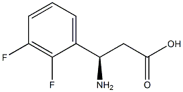 (3R)-3-AMINO-3-(2,3-DIFLUOROPHENYL)PROPANOIC ACID 化学構造式