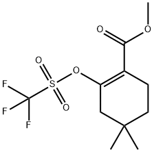 4,4-二甲基-2-[(三氟甲基磺酰基)氧基]环己-1-烯-1-羧酸甲酯, 1228780-46-8, 结构式