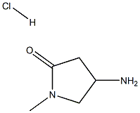 4-amino-1-methylpyrrolidin-2-one hydrochloride Struktur