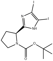 (S)-tert-butyl 2-(4,5-diiodo-1H-imidazol-2-yl)pyrrolidine-1-carboxylate(WXG03283) Struktur
