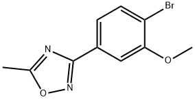 3-(4-bromo-3-methoxyphenyl)-5-methyl-1,2,4-oxadiazole,1231191-82-4,结构式
