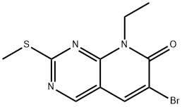 6-Bromo-8-ethyl-2-methylsulfanylpyrido[2,3-d]pyrimidin-7-one Structure