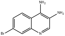 7-BROMOQUINOLINE-3,4-DIAMINE 结构式