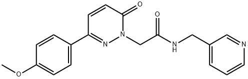 2-[3-(4-methoxyphenyl)-6-oxopyridazin-1(6H)-yl]-N-(pyridin-3-ylmethyl)acetamide|