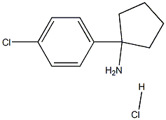 1-(4-Chlorophenyl)cyclopentanamine HCl Struktur