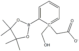 2-(4,4,5,5-tetramethyl-1,3,2-dioxaborolan-2-yl)benzyl acetate Struktur