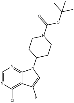 1236284-39-1 tert-Butyl 4-(4-chloro-5-fluoro-7H-pyrrolo[2,3-d]pyrimidin-7-yl)piperidine-1-carboxylate