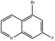 5-ブロモ-7-フルオロキノリン 化学構造式