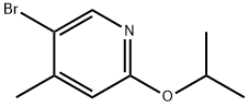 5-Bromo-2-isopropoxy-4-methylpyridine Structure