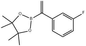 2-[1-(3-Fluorophenyl)vinyl]-4,4,5,5-tetramethyl-1,3,2-dioxaborolane Structure