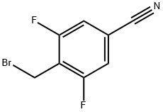4-(bromomethyl)-3,5-difluorobenzonitrile Structure