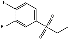 2-bromo-4-(ethylsulfonyl)-1-fluorobenzene Struktur
