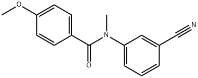 N-(3-cyanophenyl)-4-methoxy-N-methylbenzamide Structure