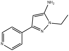 1-ethyl-3-(pyridin-4-yl)-1H-pyrazol-5-amine 结构式