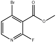 4-Bromo-2-fluoropyridine-3-carboxylic acid methyl ester 化学構造式