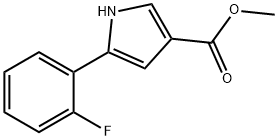 5-(2-氟苯基)-1H-吡咯-3-羧酸甲酯 结构式