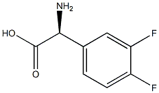 (S)-2-氨基-2-(3,4-二氟苯基)乙酸,1241682-16-5,结构式