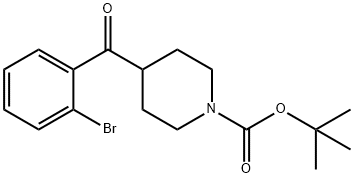 1-Piperidinecarboxylic acid, 4-(2-bromobenzoyl)-, 1,1-dimethylethyl ester|TERT-BUTYL 4-[(2-BROMOPHENYL)CARBONYL]PIPERIDINE-1-CARBOXYLATE