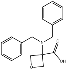 3-(dibenzylamino)oxetane-3-carboxylic acid Structure