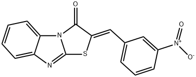 2-(3-Nitro-benzylidene)-benzo[4,5]imidazo[2,1-b]thiazol-3-one 结构式