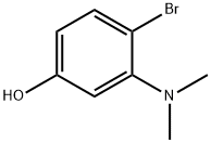 4-溴-3-(二甲氨基)苯酚, 1243354-86-0, 结构式