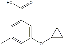 3-cyclopropoxy-5-methylbenzoic acid Structure