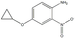 4-cyclopropoxy-2-nitroaniline 化学構造式