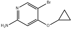 5-溴-4-环丙氧基吡啶-2-胺, 1243438-23-4, 结构式