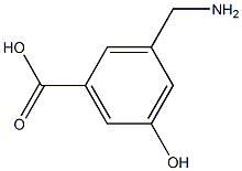 3-(aminomethyl)-5-hydroxybenzoic acid Struktur