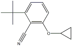 2-tert-butyl-6-cyclopropoxybenzonitrile Struktur