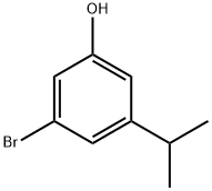 3-ブロモ-5-(プロパン-2-イル)フェノール 化学構造式