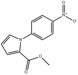 methyl 1-(4-nitrophenyl)-1H-pyrrole-2-carboxylate Struktur