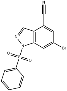 6-bromo-1-(phenylsulfonyl)-1H-Indazole-4-carbonitrile