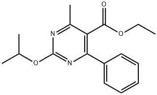 Ethyl 2-isopropoxy-4-methyl-6-phenylpyrimidine-5-carboxylate 结构式