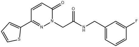 N-(3-fluorobenzyl)-2-[6-oxo-3-(thiophen-2-yl)pyridazin-1(6H)-yl]acetamide|